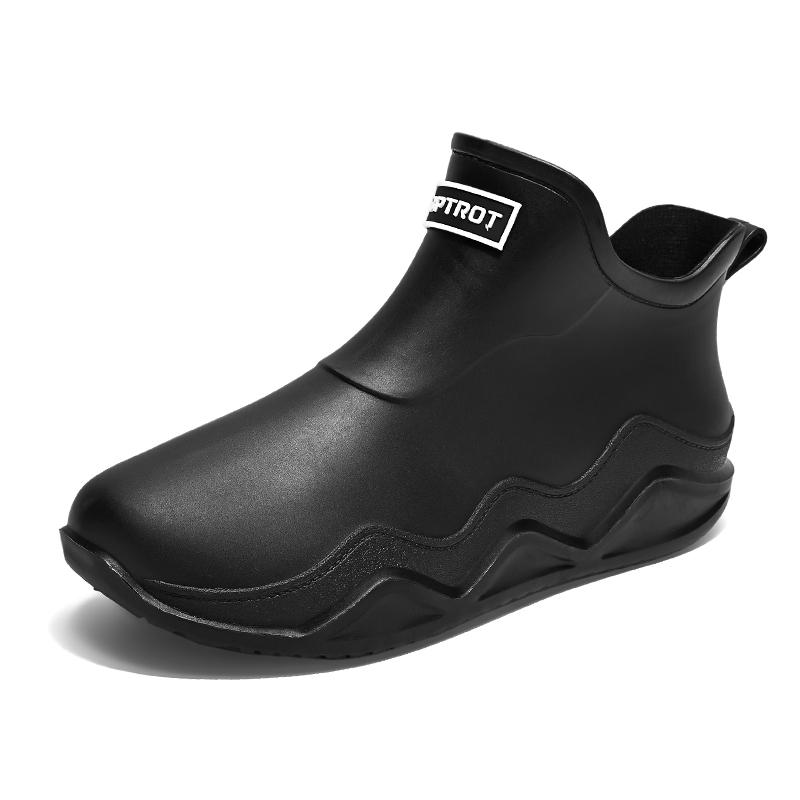 

Мужская рабочая обувь для повара, водонепроницаемые маслостойкие кухонные рабочие ботинки для повара, нескользящие непромокаемые ботильоны, мужская защитная обувь для отеля, ресторана 39 чёрный