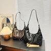 2025 Autumn and Winter New Korean Version Lazy Temperament Tote Bag Wasteland Style Retro Underarm Bag Large Capacity Messenger Bag