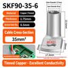 Tinned Copper Right Angle Crimp Terminal L Shape Wire Connector Terminal  For Plug Connection