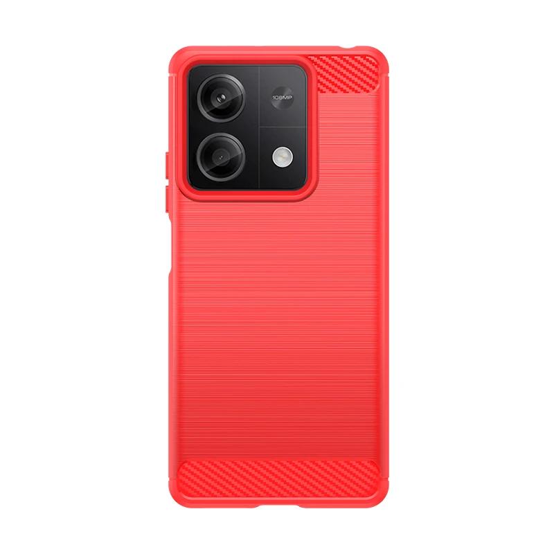 

Текстура углеродного волокна ТПУ чехол для телефона для Xiaomi Redmi Note 14 13 Pro Plus 12 Pro+ 14C 13C 14R чехол для телефона Redmi Note12 ProPlus красный