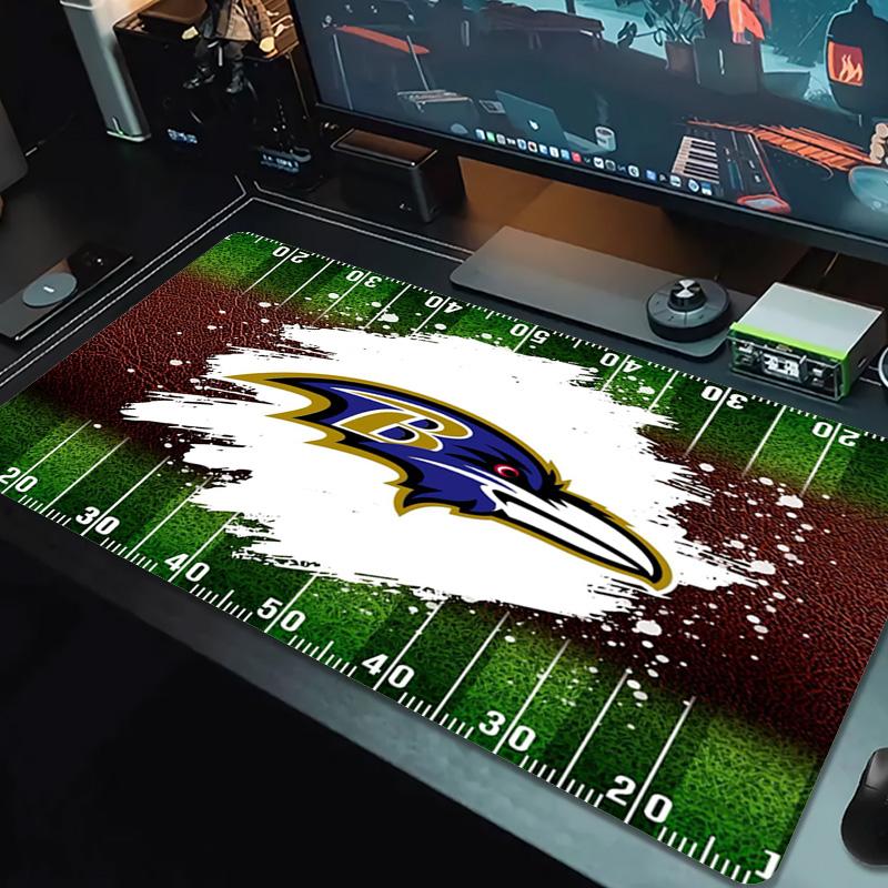 Baltimore Ravens Color Mouse Pad Large Gaming Table Cushion Non-slip Laptop Tablet Big Mousepad XXL Mat Mini PC Playmat With Lock Edge