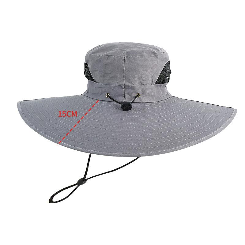Outdoor Super Large Hat Brim Sun Protection Fishing Hat Men's Ultraviolet Sun Protection Sun Hat Mountaineering Sun Protection Fisherman's Hat