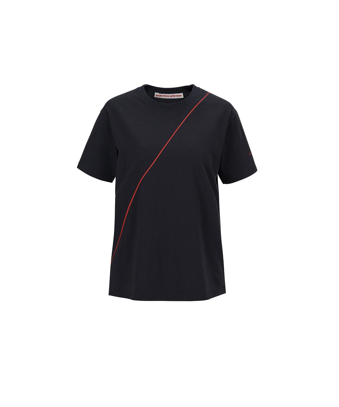 Love Crazy Wild Man Line T-Shirt Dark Gray Dark Gray/0(Xs)