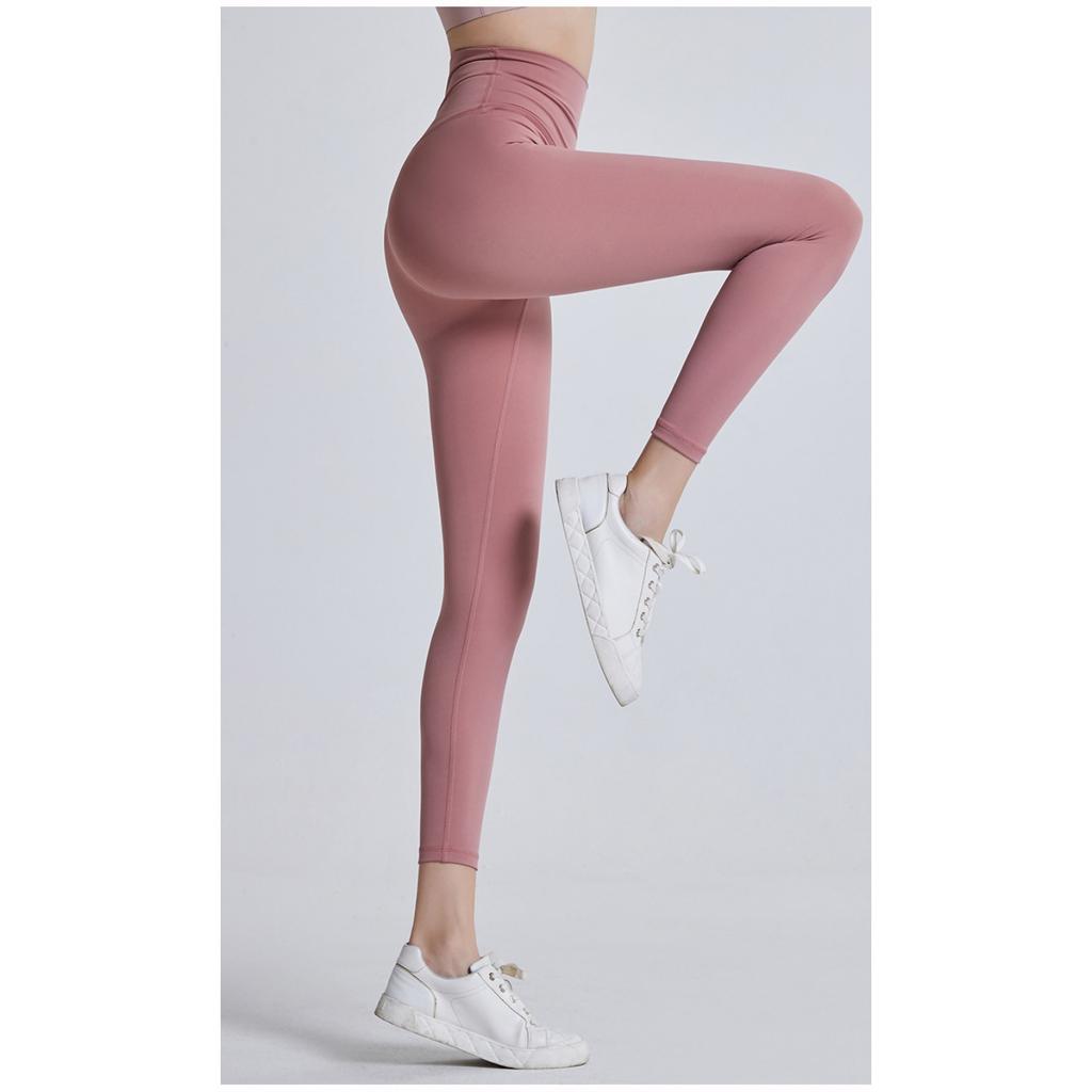 Pantaloni da yoga fitness a vita alta da donna