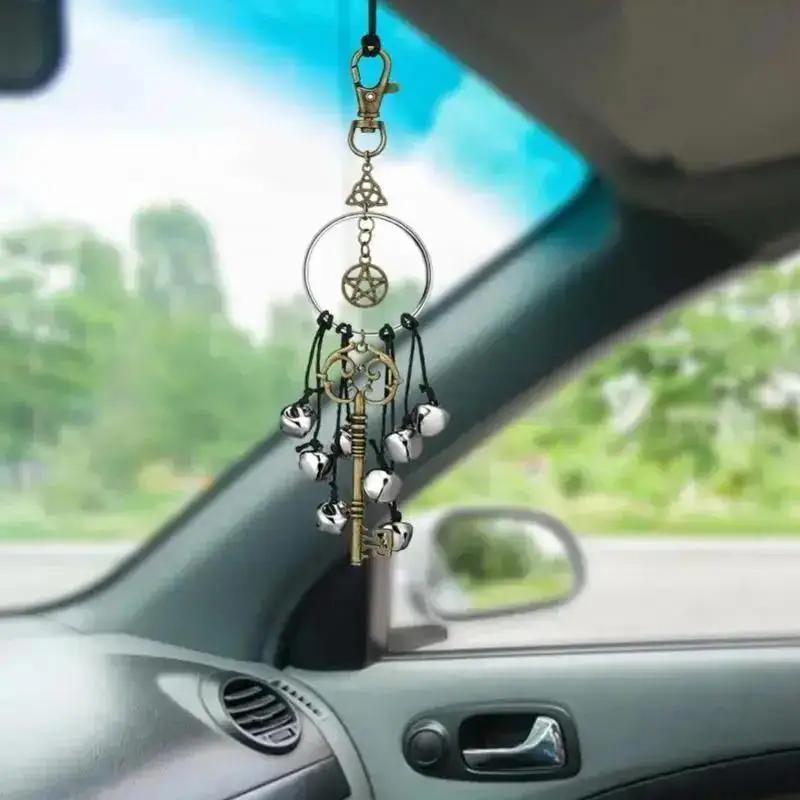 Witch Bell Door Witch Bell Potřeby Starožitné kouzelné klíče Witch Home Protection Dekorace Kuchyňské dekorace Přívěsek na klíče