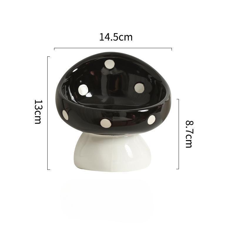 

Миска для кошек Керамическая скошенная защита рта для шейного позвонка Поилка Миска для еды Миска для риса для кошек Товары для животных Миска для собак 14.5*13*8.7 cm