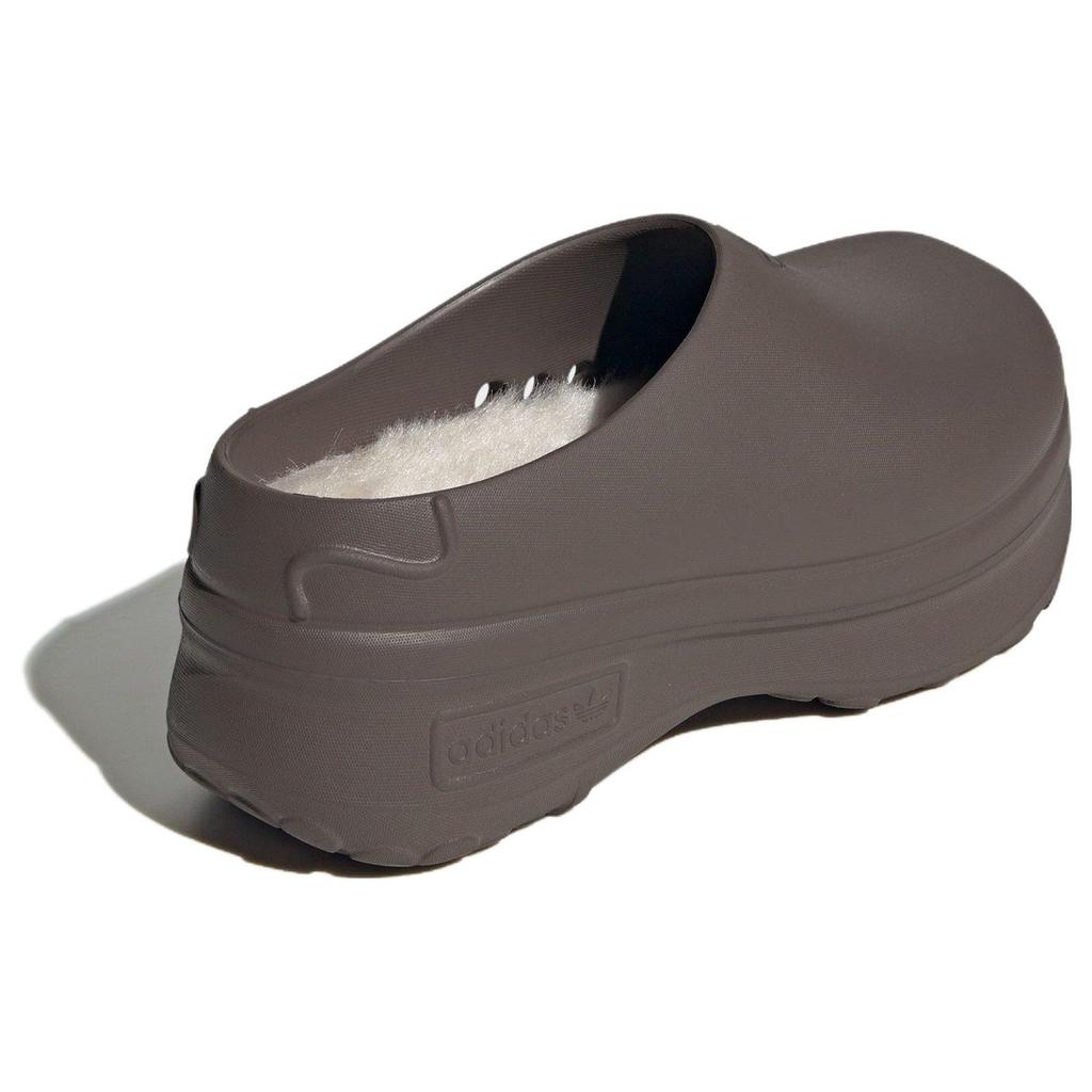 Adidas Originals Adifom Stan Smith Mule Classic Thick Sole Plush Sports Odor Resistant Clogs Women Footwear Dark-Brown IH3360