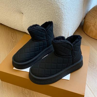Fashion Women's Snow Boots Warm Short Plush Thick-soled New Winter 2024 Hot Sale Sponge Cake Base Fashion Casual Comfortable Boots