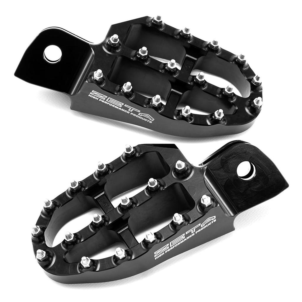ZETA RACING Aluminum Aluminum for Honda GROM MONKEY125 GB350 and DAX125 Part Footpegs, Black, High-Strength Alloy, (2013-2024), (JB02/JB03)
