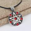 Pentagram Pentacle Satanic Satan Devil Occult Magic Demon Goth Rock Unisex Supernatural Necklace Pendant Vintage Protect Witch Talisman Health Jewelry