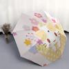 Mashumaro Automatic Folding Umbrella Simple 8 Rib Design, Bright Cartoon Pattern, Durable Iron Frame, Suitable For Travel, Outdoor, Beach Cu