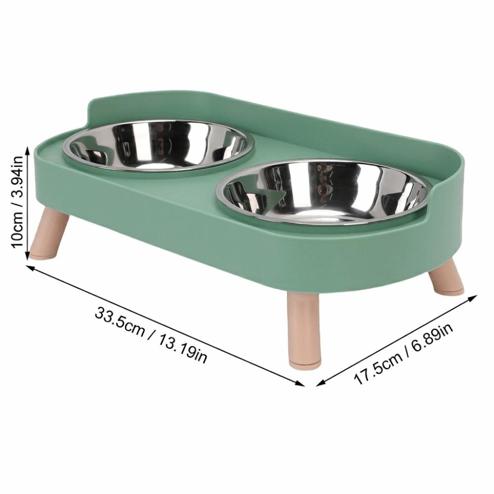 Multi Color Frame Cat Feeding Bowl Adjustable Height Dog Food Water Bowl  Cat Daily Eating