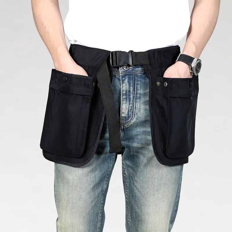 

Tactical Techwear Hip Hop Waist Bag Men Women Multifunction Detachable Waterproof Fanny Pack Oudtoor Casual Sport Apron bag чёрный