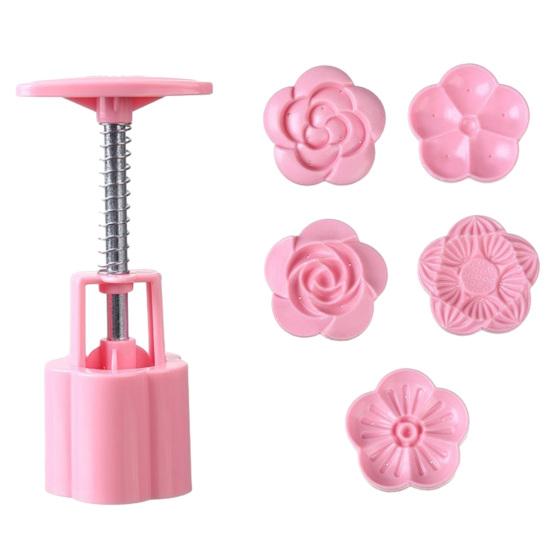 Diy Dessert Making Kit Dual-Head Pastry Mold, 2-in-1 DIY Baking Press Tool for Mooncake Kitchen Supplies Holidays Cookie Cake, Detachable