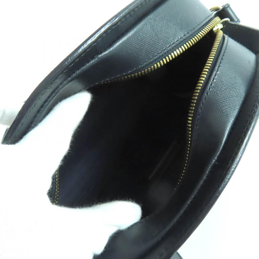 Super A.P.C. Sac Bandoulière Logo Demi-Lune Cuir Cuir bleu marine foncé Femme Occasion