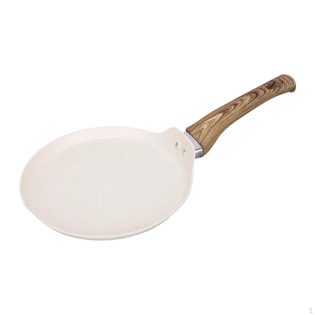 Flat Frying Pan Nonstick Cookware Even Heating Eggs Vegetables Griddle Round Skillet for Kitchen