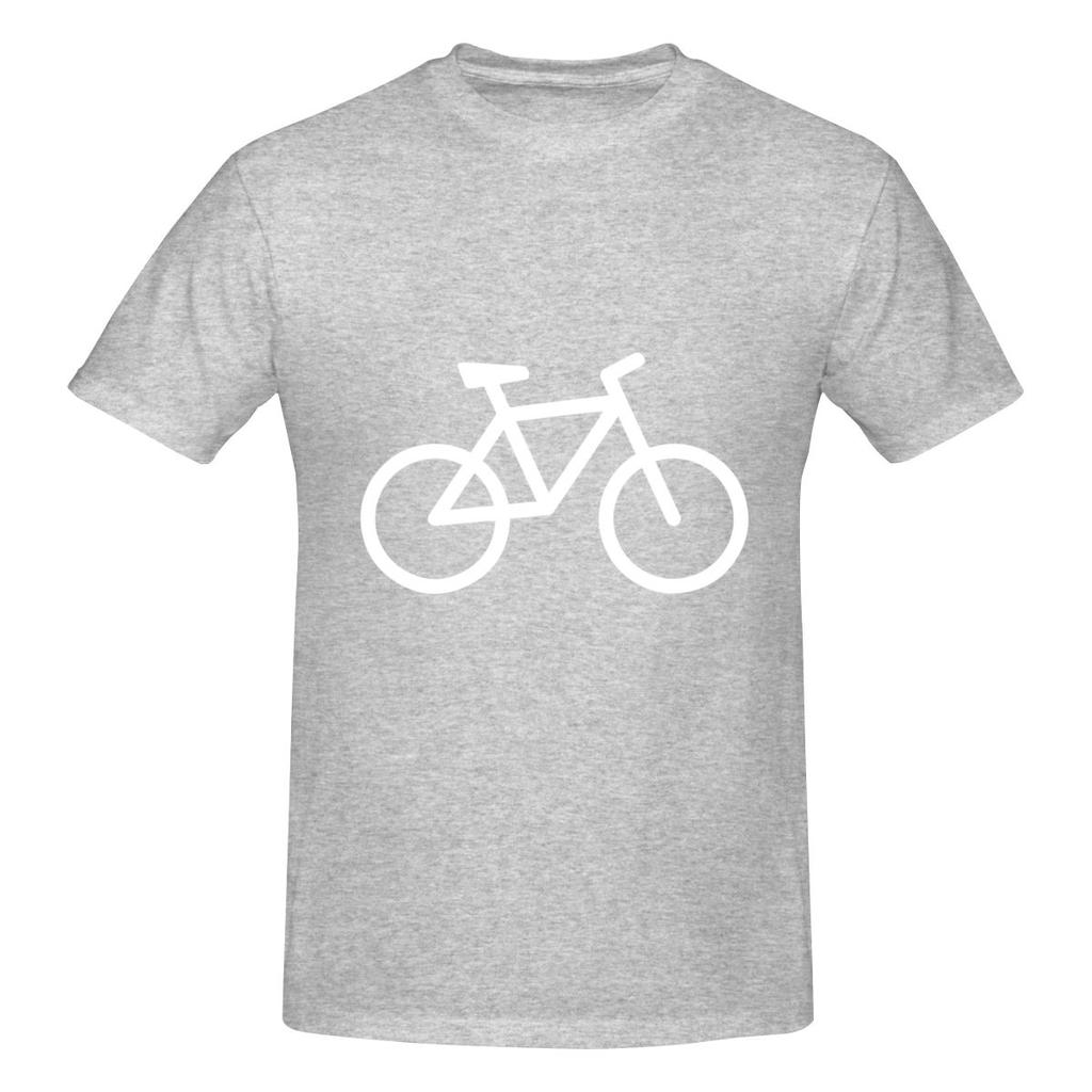 White Bike Bicycle Tshirt Japanese Fresh Tshirt Fitness Leisure Travel Musthave Short Sleeve