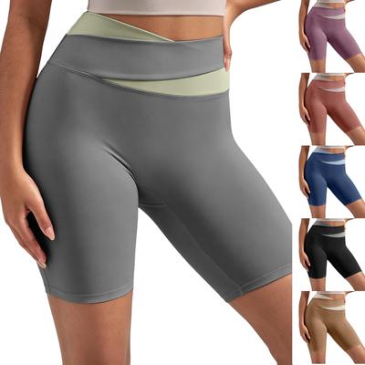 Pantalones Cortos de Yoga de Cintura Alta para Mujer con Entrepierna de 5 Pulgadas Pantalones Cortos de Compresión para Entrenamiento Levanta Glúteos Elásticos Ropa Deportiva Pantalones Cortos de Bici para Fitness