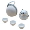 Panda Traveling Tea Set Portable Outdoor Tea Maker Cup One Pot Three Cups 2025 New Business Accompanying Gift