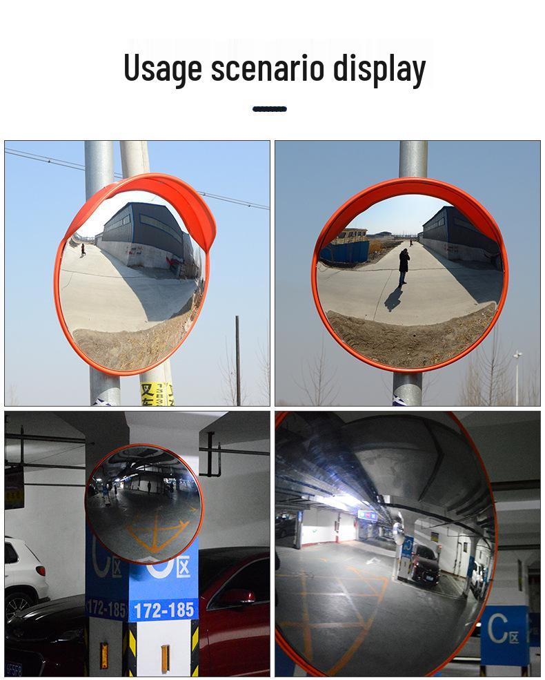 80cm Outdoor Traffic Convex Mirror for Parking Lots and Highways