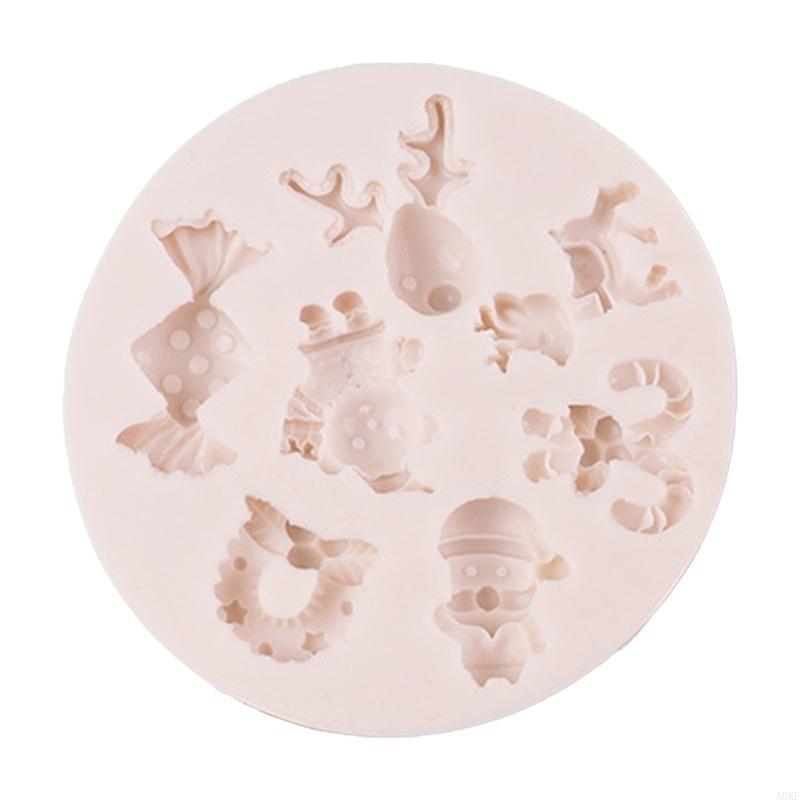 Christmas Santa Silicone Molds Fondant Fondant Cake Molds Making Pastry Chocolate Molds Baking Decorating Tool Nonstick A0KF