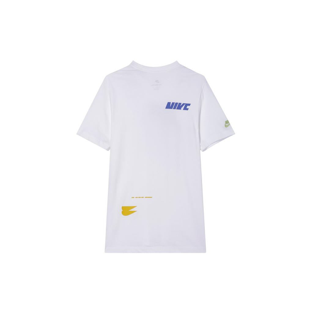 Nike T Shirts Men's White Crew Neck Moderate DM6378-100