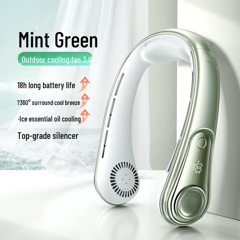 

Портативный USB-вентилятор Jiletang Neck Fan — компактное решение для охлаждения на открытом воздухе, работающее без помощи рук, с возможностью подзарядки 1800mAh