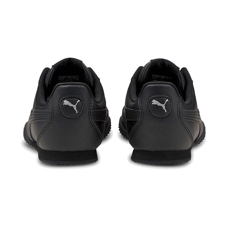 Puma Bella Round Toe Lace-Up Synthetic Leather Shock Absorbing Durable Lightweight Low-Top Running Shoes Women sneaker Black 380663-01