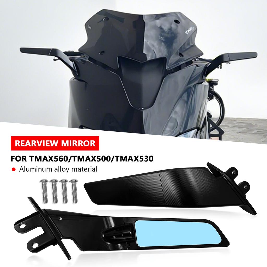 For T-MAX 500 04-12 TMAX 530 12-19 T-MAX560 2020 Motor Accessories Adjustable Mirror Stealth Wing Mirrors Sports Winglets Mirror
