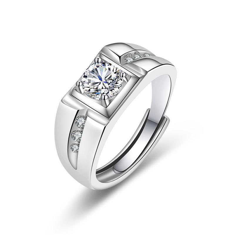 Unique and Personalized Differences with Personalised High-grade Sparkling and Glittering Classic Couple's Ring One Carat Ring Fashion Trends Ring
