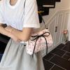 Ribbon Pendant Bow PU Shoulder Pouch Sweet Women Crossbody Bag Shopping French Chain Bag  Women