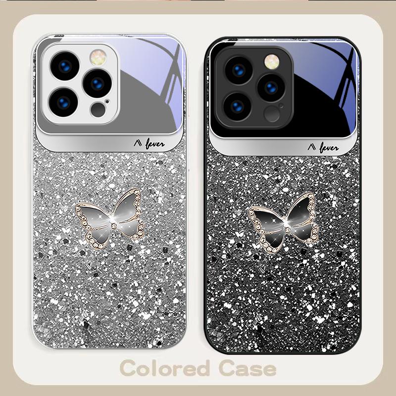 Blue white dot texture For iPhone 17 Air 16 E 15 14 13 Plus 12 mini 17 Pro Max 11Pro XR Xs X 7 8 11 Tempered Glass Phone Case