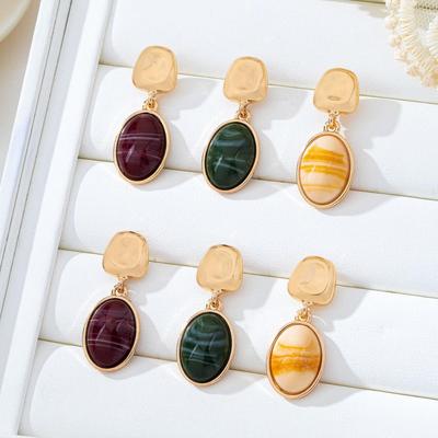 Elegant Geometric Women's Earrings - Simple Luxury Style Ear Drops