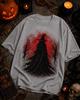 Gothic Witch Silhouette T-Shirt | Spooky Halloween Graphic Tee, Autumn Vibes