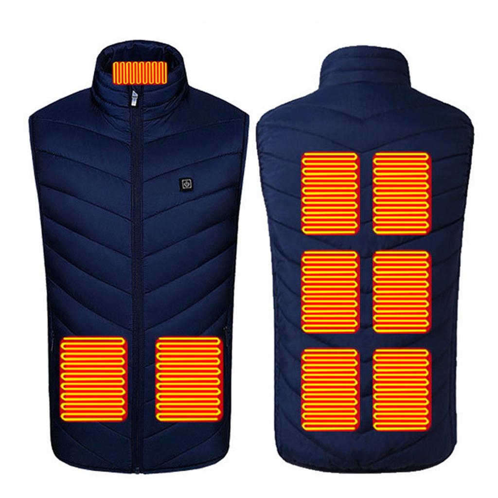 Men's And Women's Fashion Casual Warm Heated Solid Jacket Vests