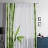 Bamboo Isolated On White Background Tulle Sheer Curtains for Living Room Bedroom Kitchen Decoration Voile Organza Curtains