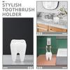 Toothbrush Holder Bathroom Accessories Cartoon Tooth Shape Multihole Storage White Child Friendly Design Breathable