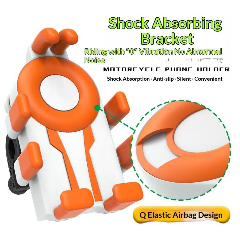 360° Rotatable Bike Phone Holder Shockproof Universal Mount With Secure Non-Slip Grip For Mountain Road Cycling Electric Bicycle