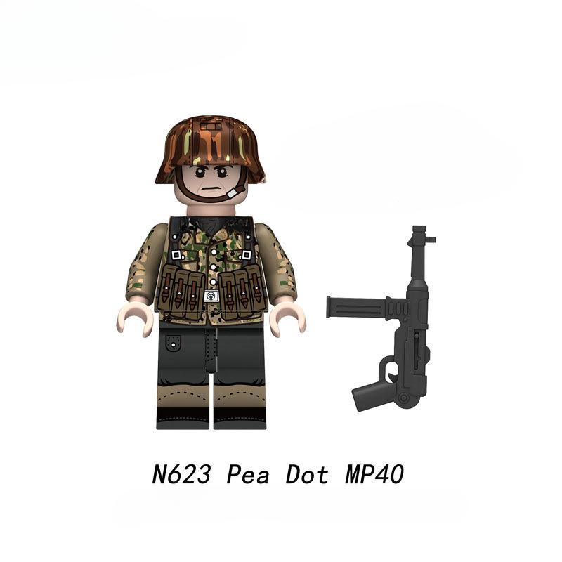 New Military Private Affairs Pea Dot Guns Building Blocks Model Bricks Mini Action Toy Figures Toy Gift for Children