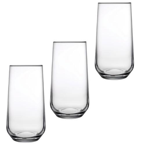 Pasabahce Allegra Long 470ml Glass (Pack of 3)