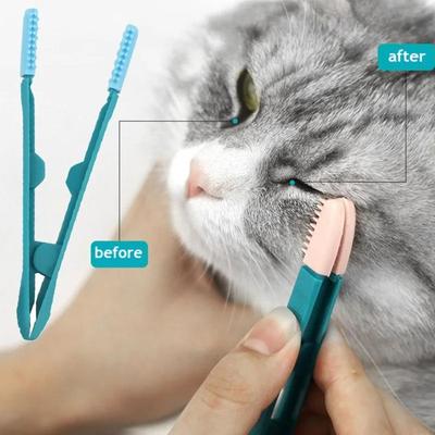 Augenschorf Haustier Augenkamm Bürste Tränenfleckenentferner Haustier Reinigungsbürste Kleine Katze Hund