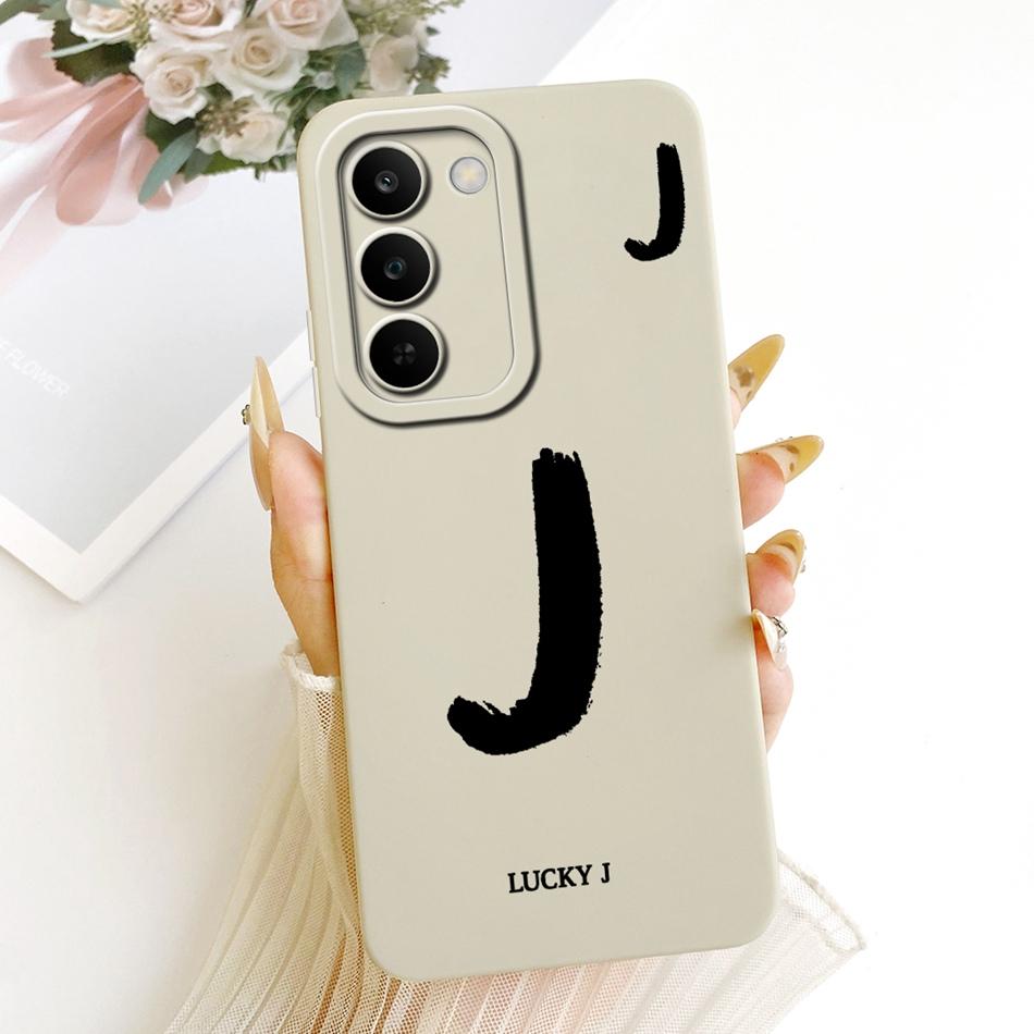 For Realme C83 Lucky Initial Letter Phone Case For Realme C83 C 83 5G Soft Silicone Cases Bumpers
