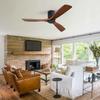 USA Skladem 52palcový stropní ventilátor pro přímou montáž Stylový design stropního ventilátoru Moderní chytrý stropní ventilátor s dálkovým ovládáním