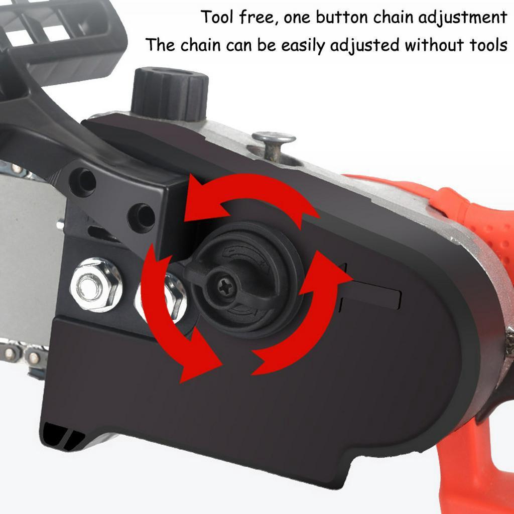 Drillpro 1100W 600r/min Electric Saw 10Inches Chainsaw Wood Cutters Bracket Brushless Motor Chain Saw Power Tool Combo Kit w/Case