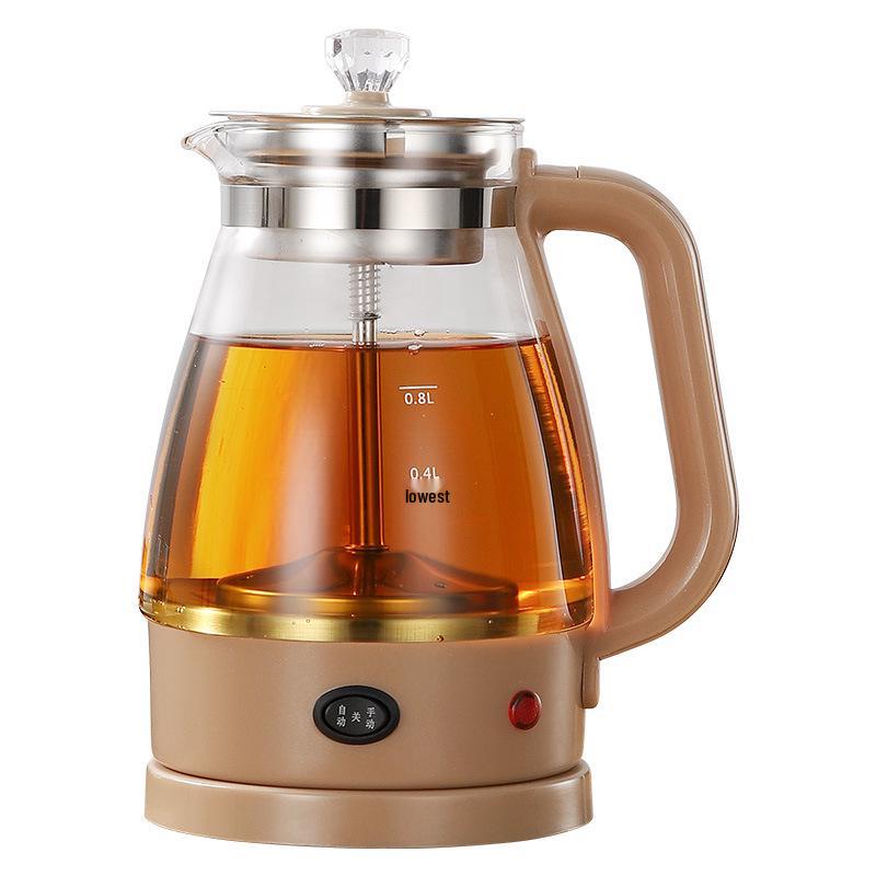 Electric Glass Spray Tea Maker, Large Capacity Steaming Kettle, Black Tea Health Pot