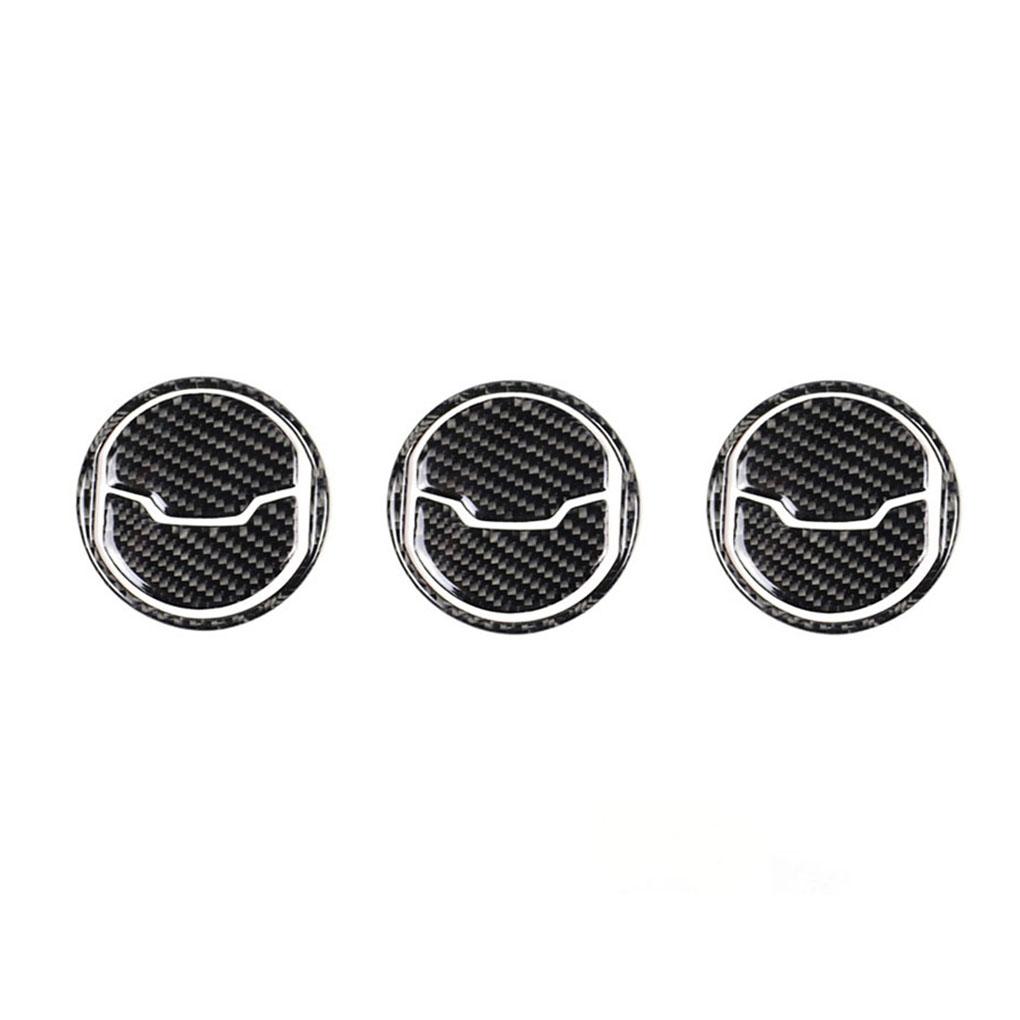 Replacement For 2015-2017 Car Interior Replacement For Central Air Conditioner Outlet Cover Fiber Sticker