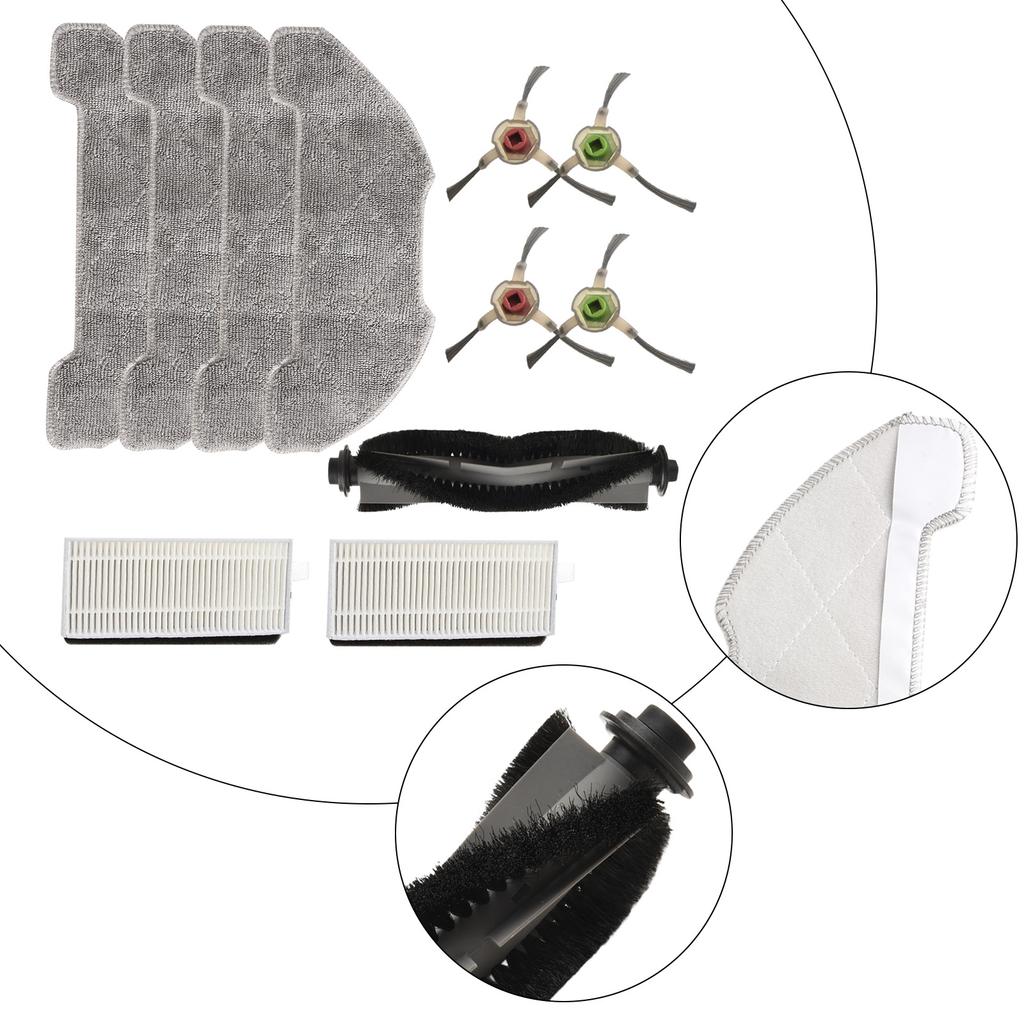 1 Set Hauptbürste Seitenbürsten Filter-Kit Für AIRROBO P30 Staubsauger Zubehör Reinigungsersatzteil Zum Ersetzen