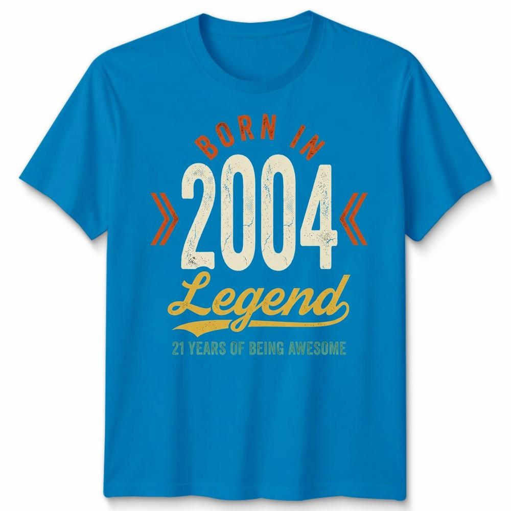 21st Birthday Unisex T Shirt 21 Years Of Being Awesome Legend Born In 2005 Funny