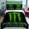 Monster Bettbezug-Set - Ohne Füllung & Steppdecke, Leicht, Maschinenwaschbar, Anime-Stil Gaming Bettwäsche-Set