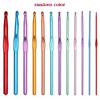 Comfortable Crochet Needles Set Multicolored Handle Crochet Knitting Knitting Needle  Sewing Tools